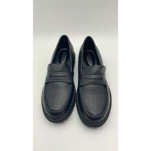 Quince Black Leather Loafers
